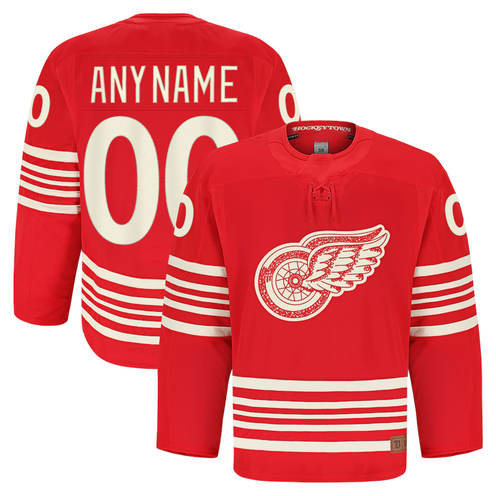 MyBoyd Custom DR.Wings Red Anniversary Authentic Pro Jerseys