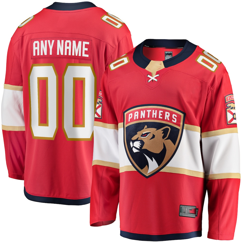 MyBoyd Custom F.Panthers Red Home Breakaway Jerseys