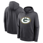 MyBoyd Custom GB.Packers Anthracite Pullover Hoodie Game Stitched Jerseys