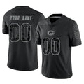 MyBoyd Custom GB.Packers Black Reflective Limited Home Game Any Name & Numbers Stitched Jerseys