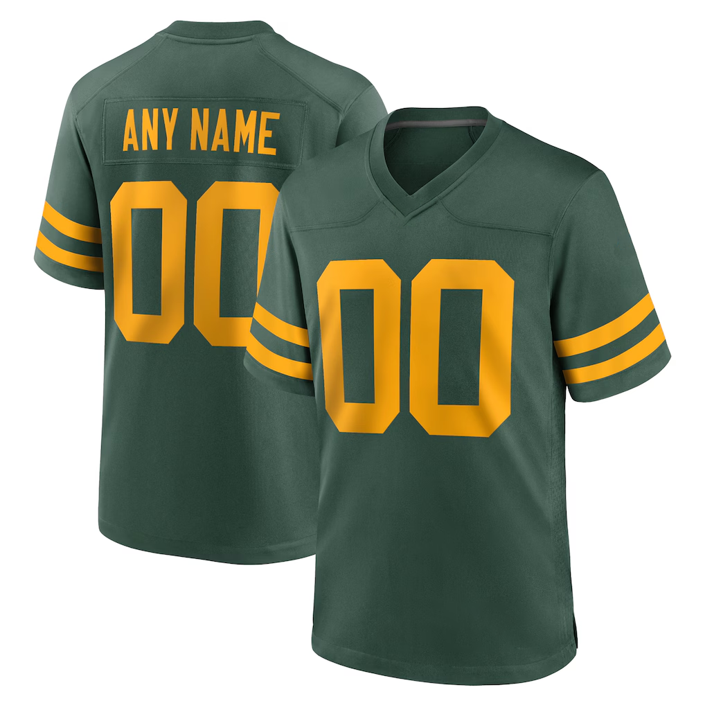MyBoyd Custom GB.Packers Green Alternate Stitched Jerseys