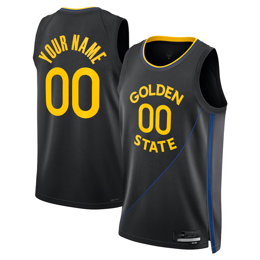 MyBoyd Custom GS.Warriors Black 202425 Swingman Jerseys - Statement Edition