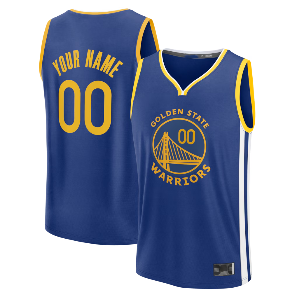 MyBoyd Custom GS.Warriors Royal Fast Break Jerseys - Icon Edition