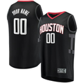 MyBoyd Custom H.Rockets Black Fast Break Replica Stitched Jerseys- Statement Edition