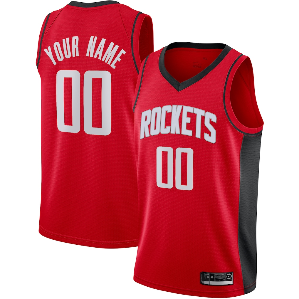 MyBoyd Custom H.Rockets Red Swingman Stitched Jerseys- Icon Edition