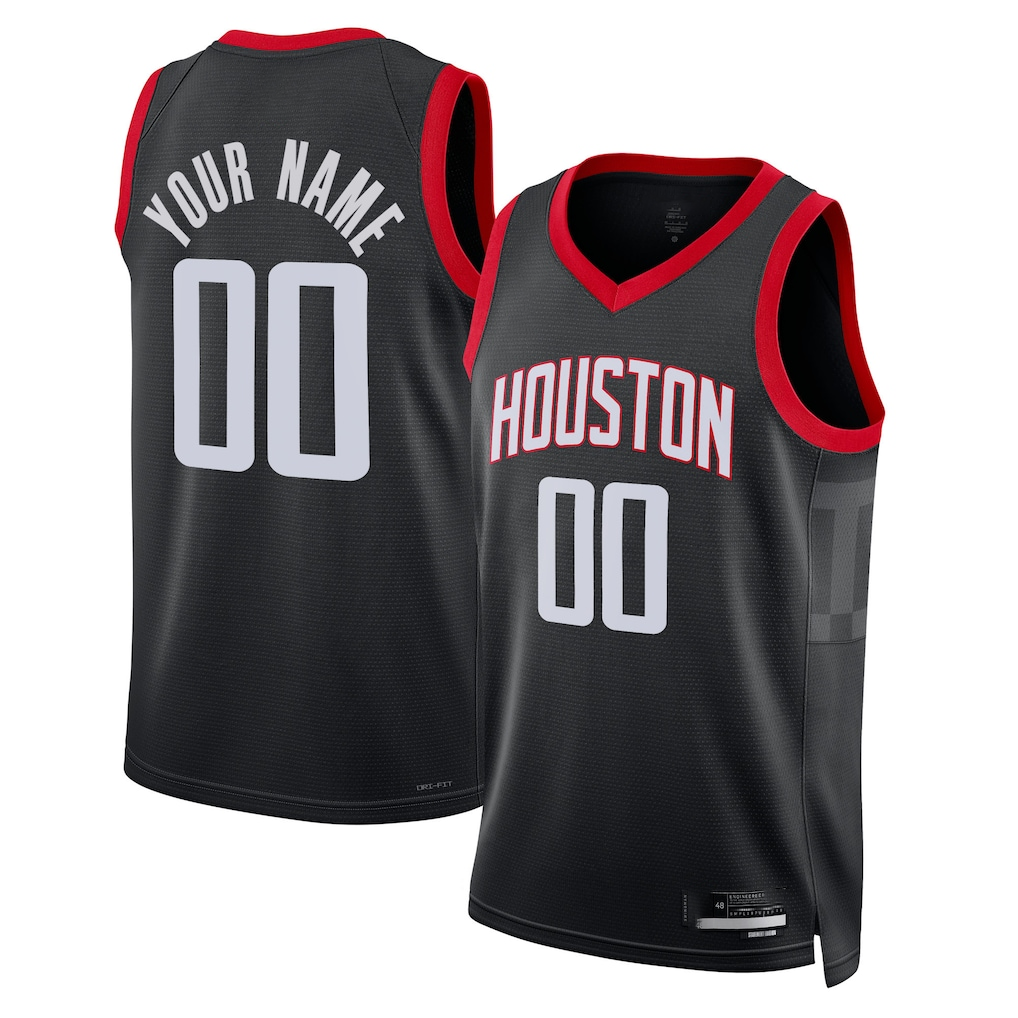 MyBoyd Custom H.Rockets White Swingman Stitched Jerseys- Association Edition