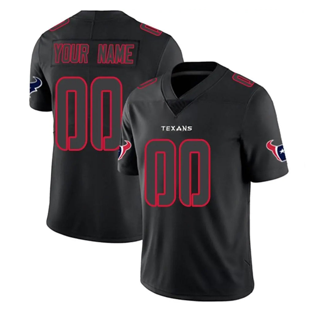 MyBoyd Custom H.Texans Black Impact Limited Game Any Name & Numbers Stitched Jerseys