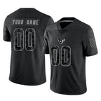 MyBoyd Custom H.Texans Black Reflective Limited Game Any Name & Numbers Stitched Jerseys