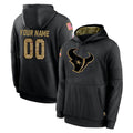 MyBoyd Custom H.Texans Black Salute to Service Hoodies Limited Game Any Name & Numbers Stitched Jerseys