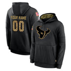 MyBoyd Custom H.Texans Black Salute to Service Hoodies Limited Game Any Name & Numbers Stitched Jerseys