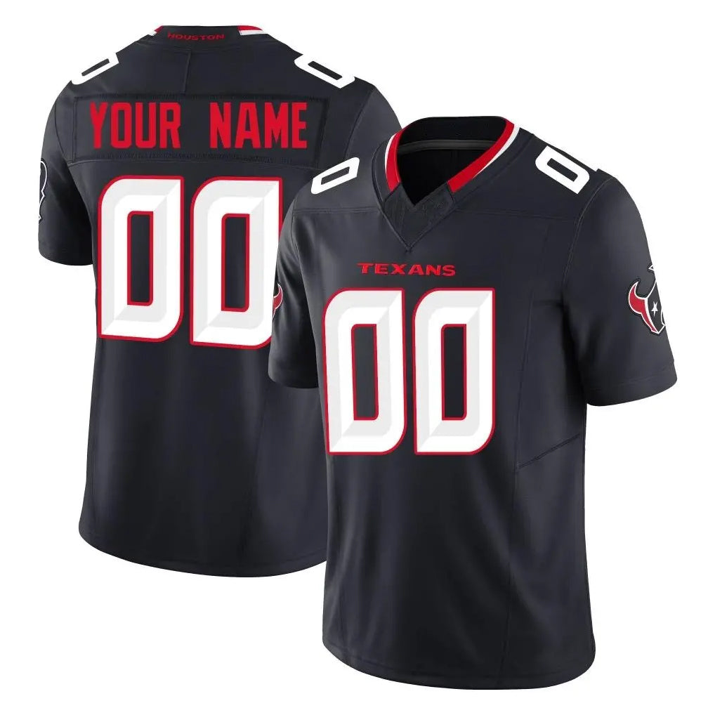 MyBoyd Custom H.Texans Navy Limited Alternate Vapor F.U.S.E. Home Game Any Name & Numbers Stitched Jerseys