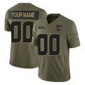MyBoyd Custom H.Texans Olive 2025 Salute To Service Limited Game Any Name & Numbers Stitched Jerseys