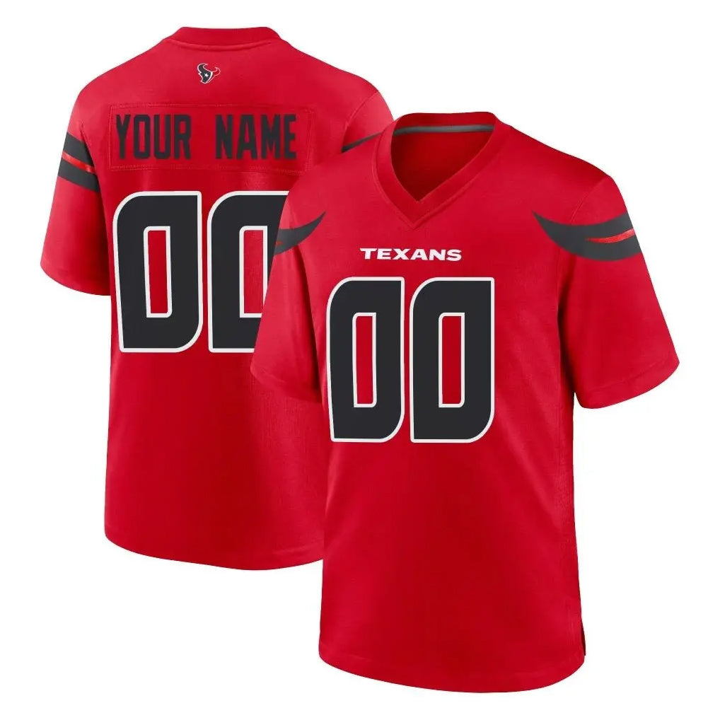 MyBoyd Custom H.Texans Red Alternate Home Game Any Name & Numbers Stitched Jerseys