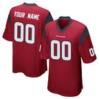 MyBoyd Custom H.Texans Red Home Game Any Name & Numbers Stitched Jerseys