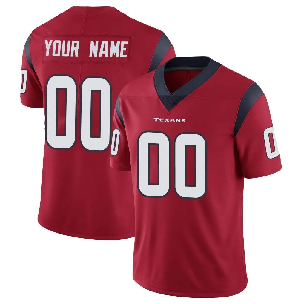 MyBoyd Custom H.Texans Red Limited Vapor Untouchable Home Game Any Name & Numbers Stitched Jerseys