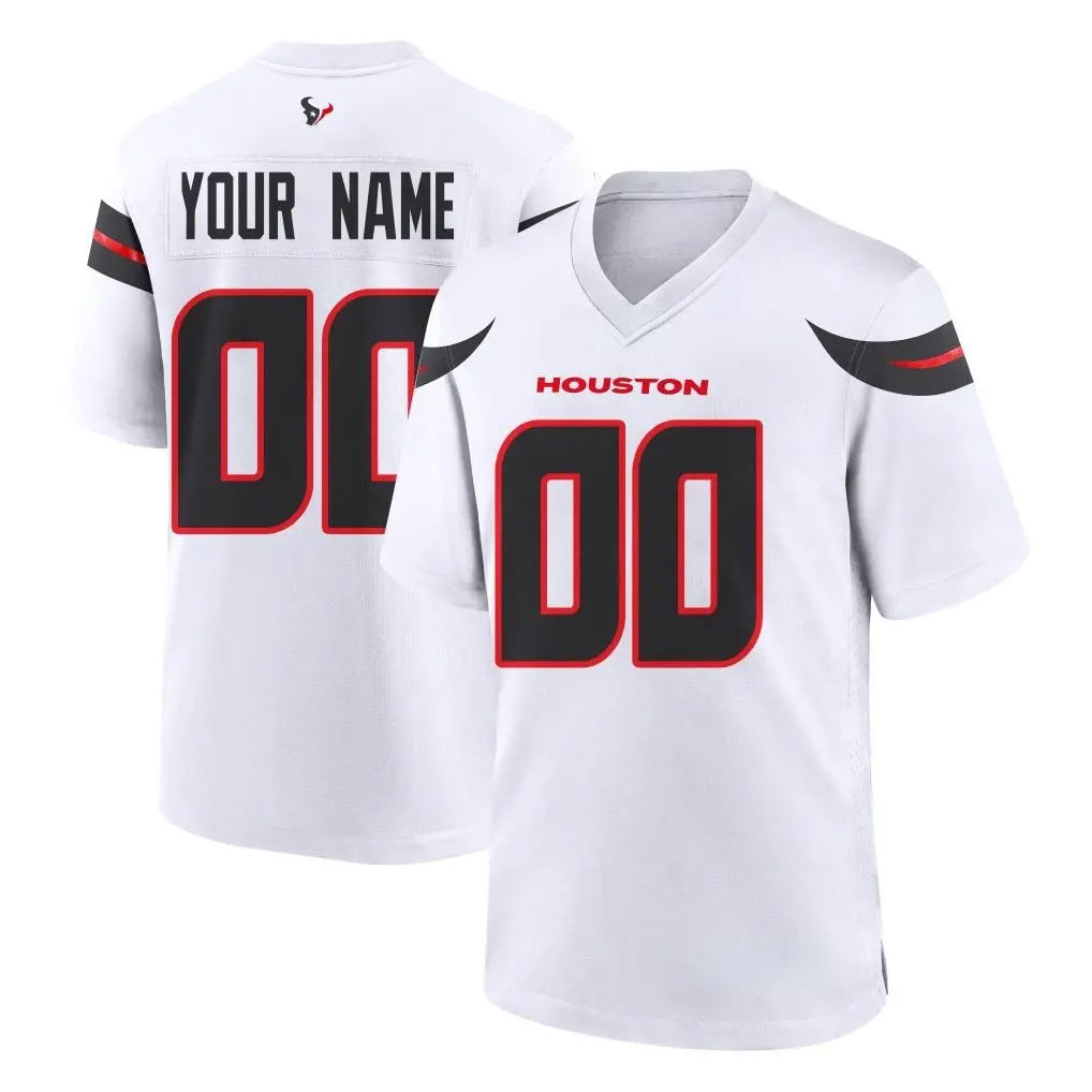 MyBoyd Custom H.Texans White Home Game Any Name & Numbers Stitched Jerseys