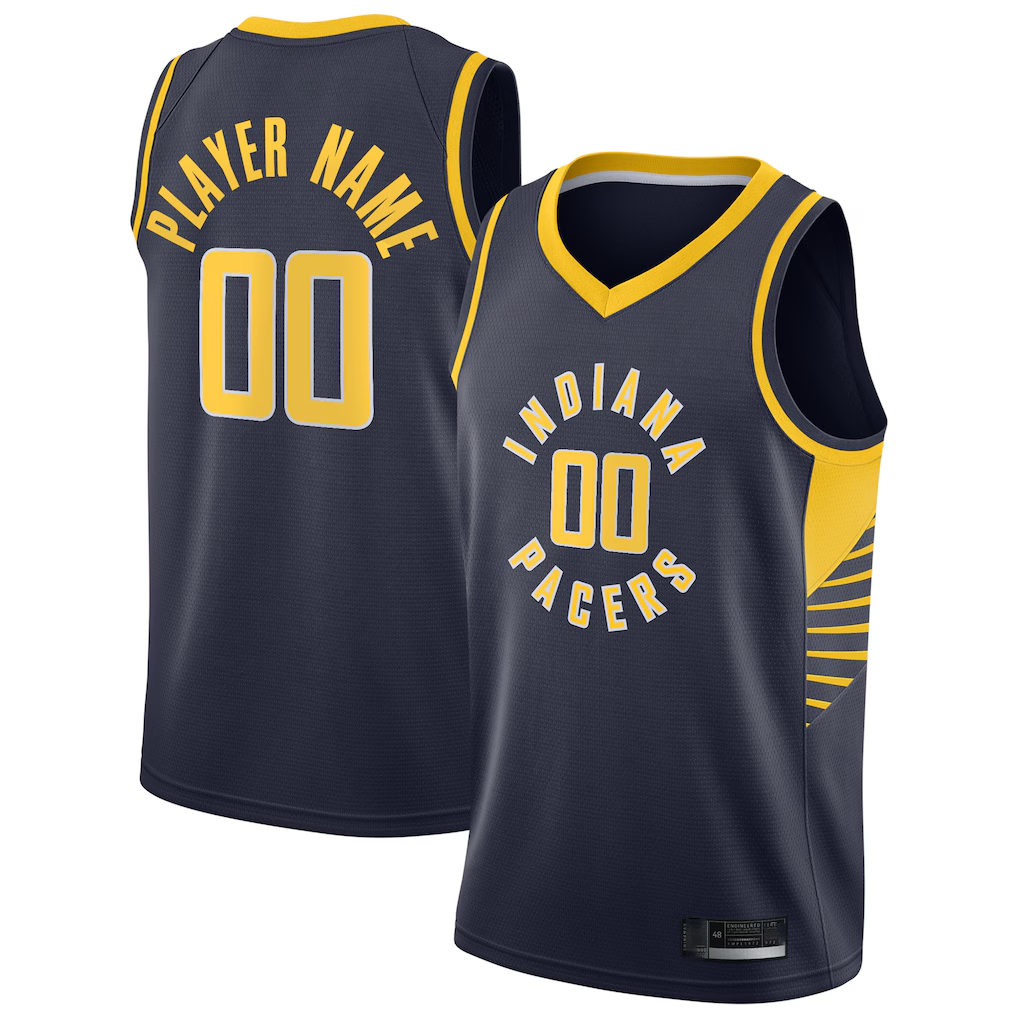 MyBoyd Custom I.Pacers Navy Swingman Jerseys - Icon Edition