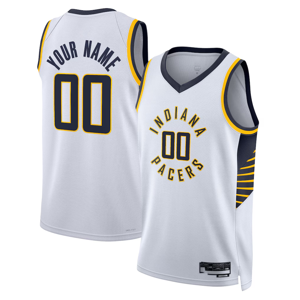 MyBoyd Custom I.Pacers White Swingman Jerseys - Association Edition