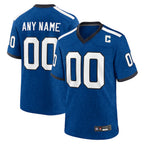MyBoyd Custom IN.Colts Blue Indiana Nights Replica Game Stitched Jerseys
