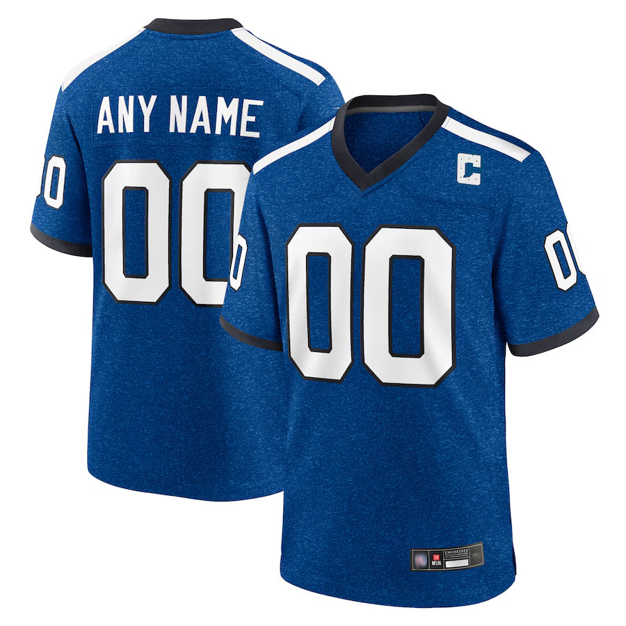 MyBoyd Custom IN.Colts Blue Indiana Nights Replica Game Stitched Jerseys