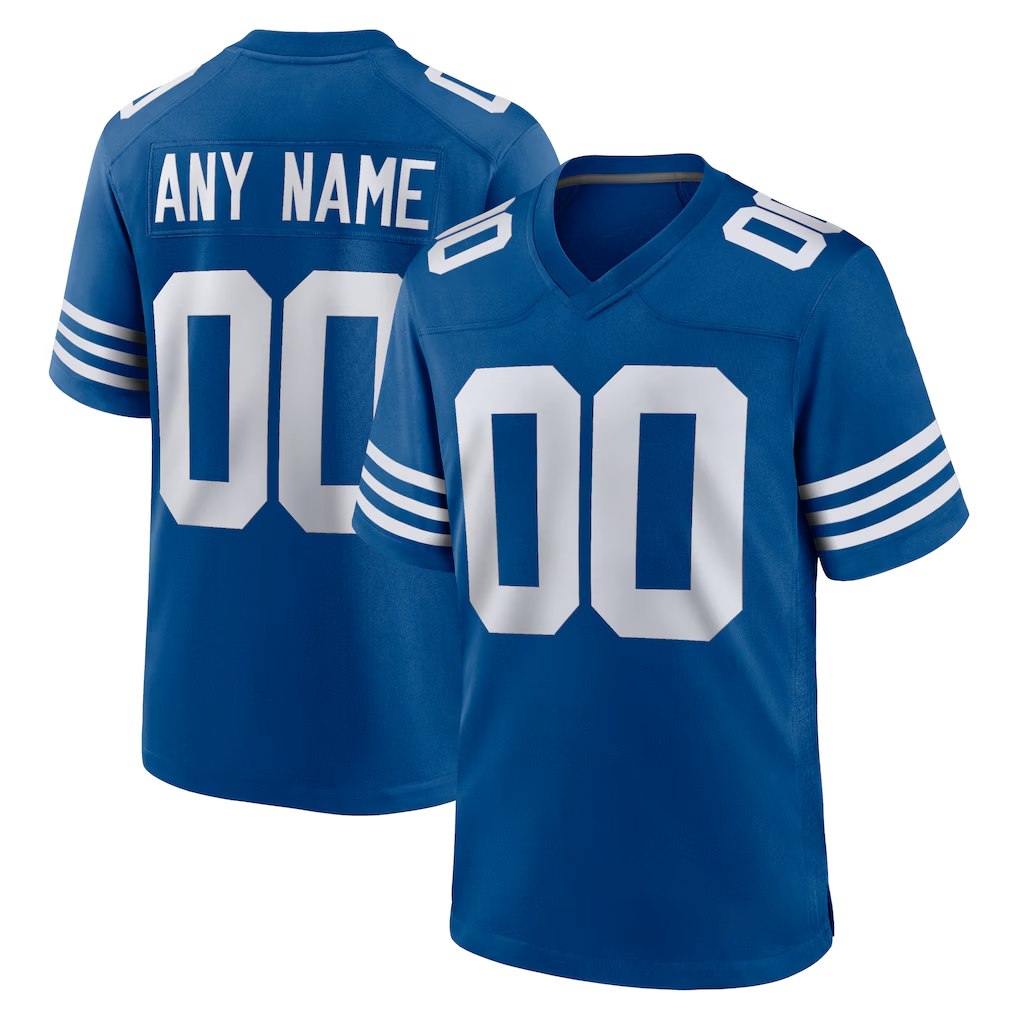 MyBoyd Custom IN.Colts Royal Alternate Stitched Jerseys