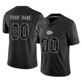 MyBoyd Custom KC.Chiefs Black Limited Reflective Game Any Name & Numbers Stitched Jerseys