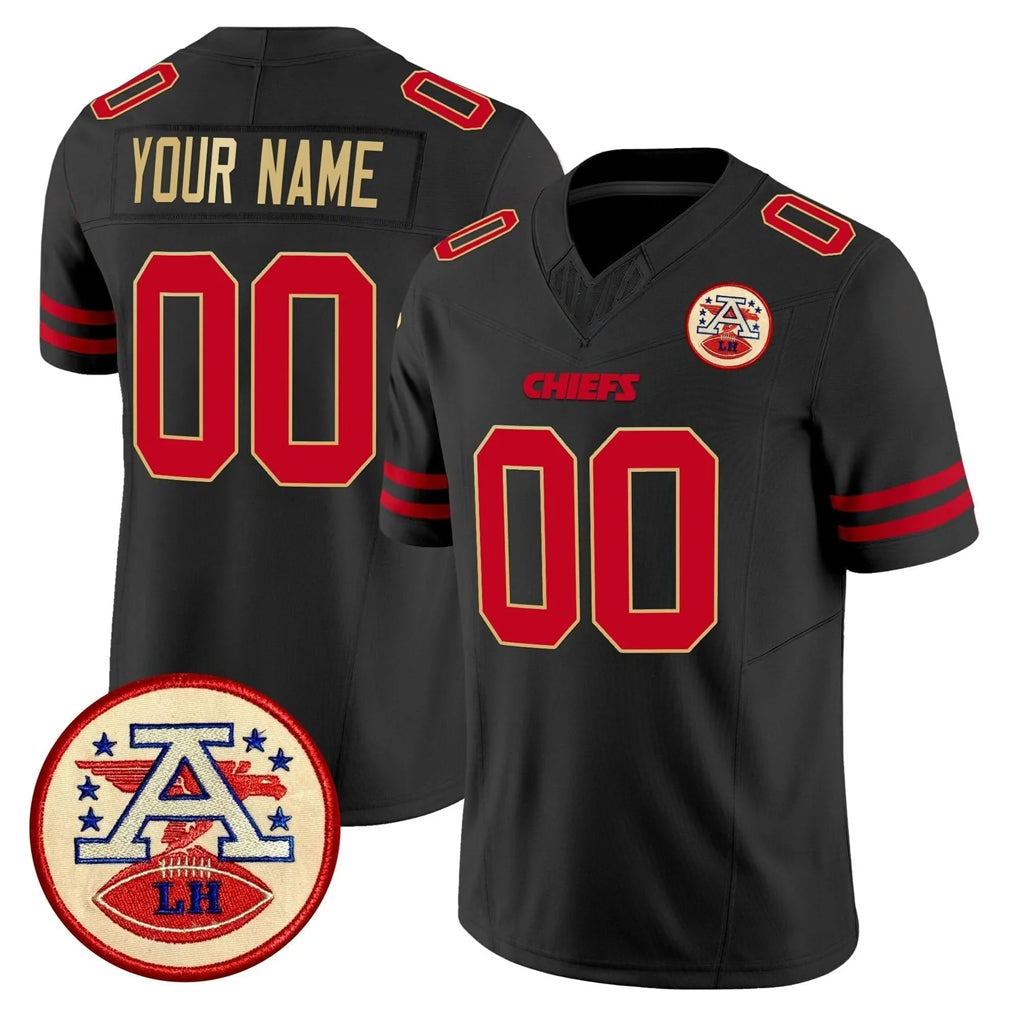 MyBoyd Custom KC.Chiefs Black Limited Vapor F.U.S.E. Home Game Any Name & Numbers Stitched Jerseys