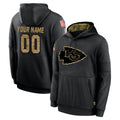 MyBoyd Custom KC.Chiefs Black Salute to Service Hoodies Limited Game Any Name & Numbers Stitched Jerseys