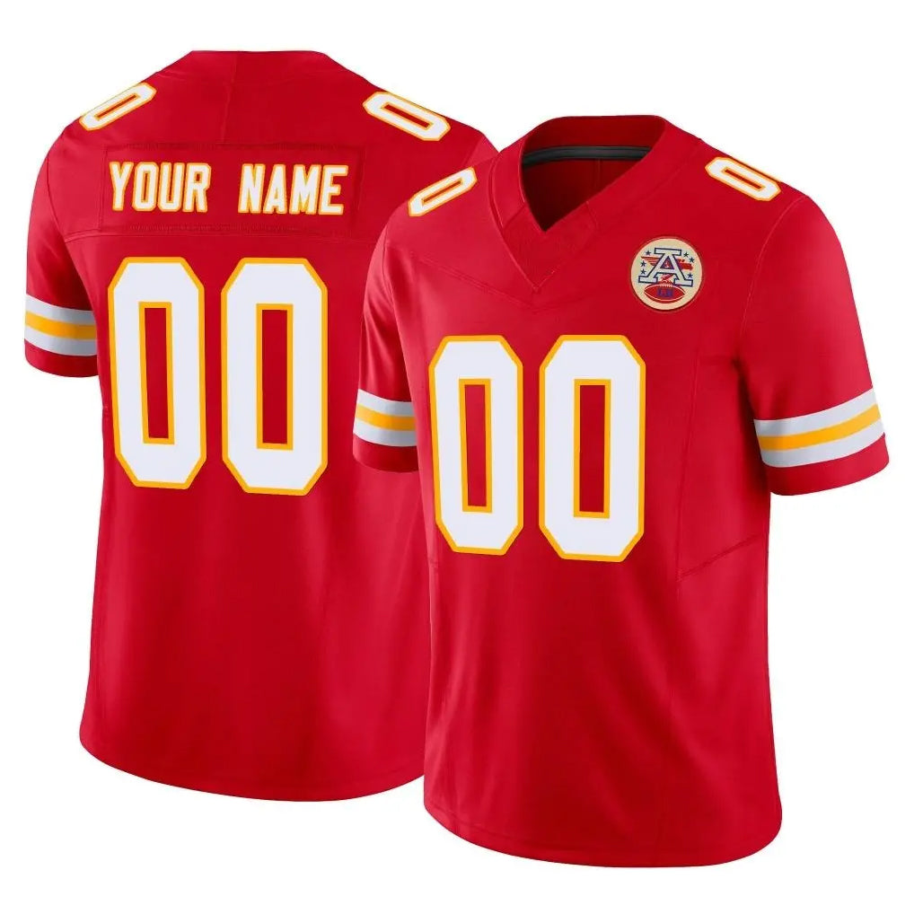 MyBoyd Custom KC.Chiefs Red Limited Vapor F.U.S.E. Home Game Any Name & Numbers Stitched Jerseys