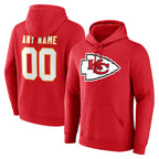 MyBoyd Custom KC.Chiefs Red LoGo Pullover Hoodies Limited Any Name & Numbers Stitched Jerseys