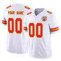 MyBoyd Custom KC.Chiefs White Limited Vapor F.U.S.E. Home Game Any Name & Numbers Stitched Jerseys