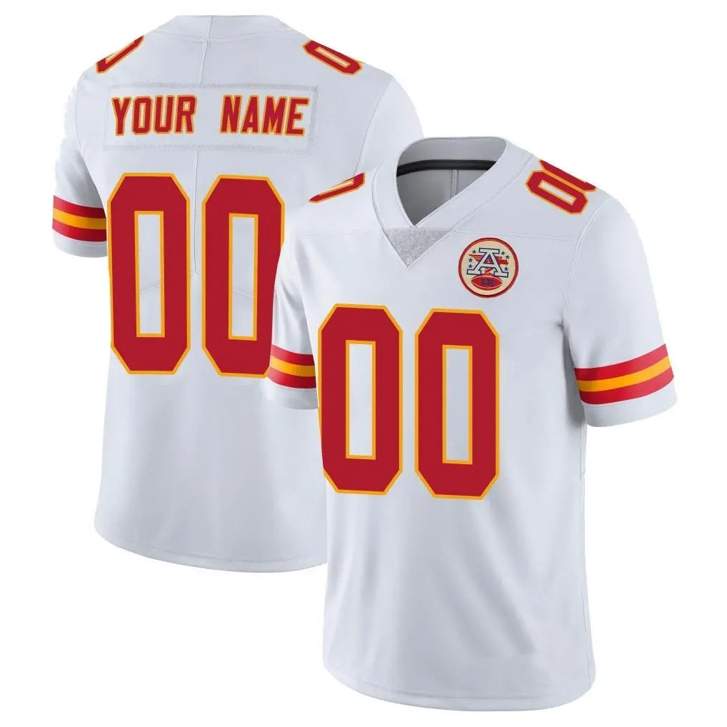 MyBoyd Custom KC.Chiefs White Limited Vapor Untouchable Home Game Any Name & Numbers Stitched Jerseys