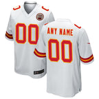 MyBoyd Custom KC.Chiefs White Replica Game Stitched Jerseys