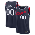 MyBoyd Custom L.Clippers Navy Fast Break Stitched Jerseys- Icon Edition