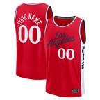 MyBoyd Custom L.Clippers Red Fast Break Stitched Jerseys- Statement Edition