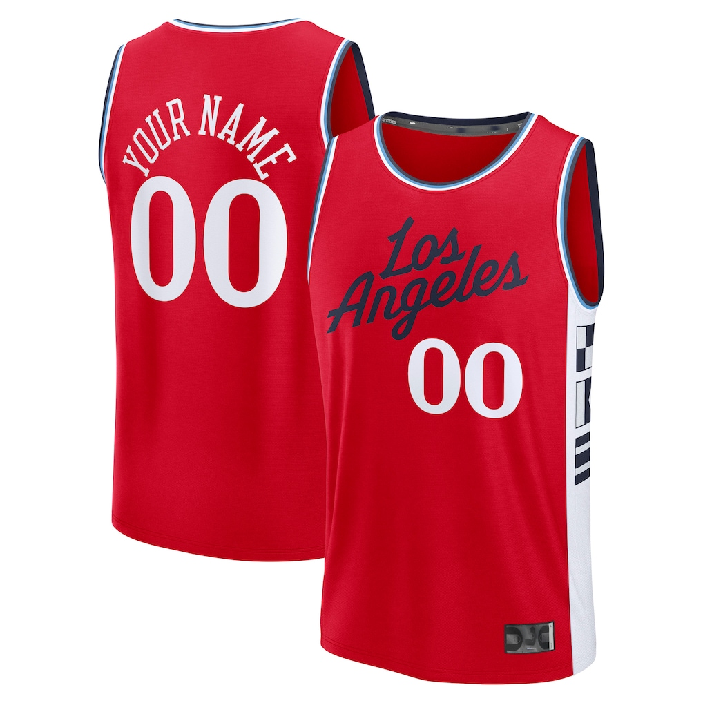 MyBoyd Custom L.Clippers Red Fast Break Stitched Jerseys- Statement Edition