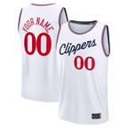 MyBoyd Custom L.Clippers White Fast Break Stitched Jerseys- Association Edition