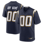 MyBoyd Custom LA.Chargers Navy Alternate Super Chargers Game Stitched Jerseys
