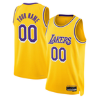 MyBoyd Custom LA.Lakers Gold Swingman Stitched Jerseys - Icon Edition