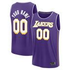 MyBoyd Custom LA.Lakers Purple Fast Break Stitched Jerseys - Icon Edition