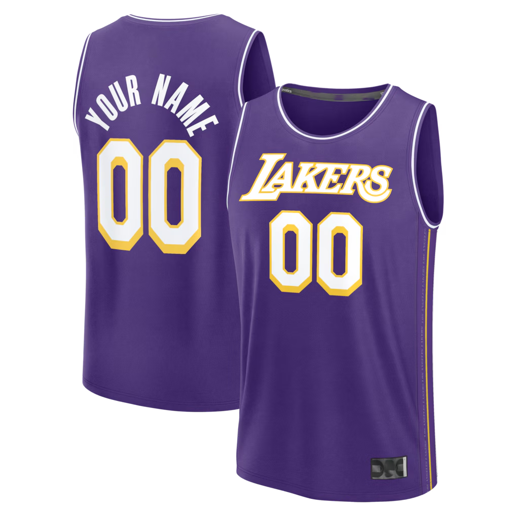 MyBoyd Custom LA.Lakers Purple Fast Break Stitched Jerseys - Icon Edition