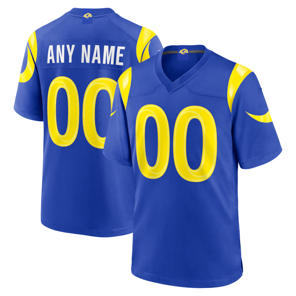 MyBoyd Custom LA.Rams Royal Game Stitched Jerseys