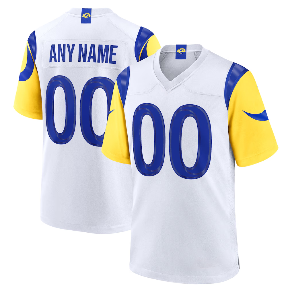 MyBoyd Custom LA.Rams White Game Stitched Jerseys
