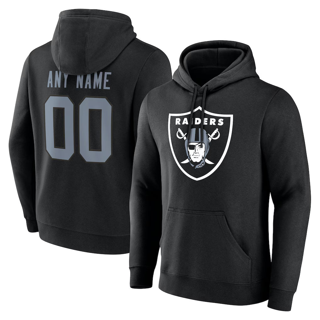 MyBoyd Custom LV.Raiders Black LOGO Pullover Hoodies Home Game Any Name & Numbers Stitched Jerseys