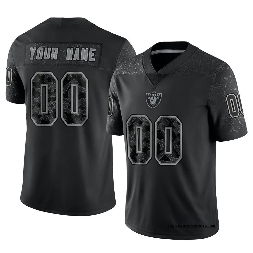 MyBoyd Custom LV.Raiders Black RFLCTV Limited Stitched Jerseys