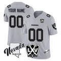MyBoyd Custom LV.Raiders Gray 65th Anniversary Vapor Limited Home Game Any Name & Numbers Stitched Jerseys