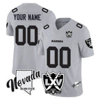 MyBoyd Custom LV.Raiders Gray 65th Anniversary Vapor Limited Home Game Any Name & Numbers Stitched Jerseys