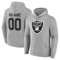 MyBoyd Custom LV.Raiders Gray LOGO Pullover Hoodies Home Game Any Name & Numbers Stitched Jerseys