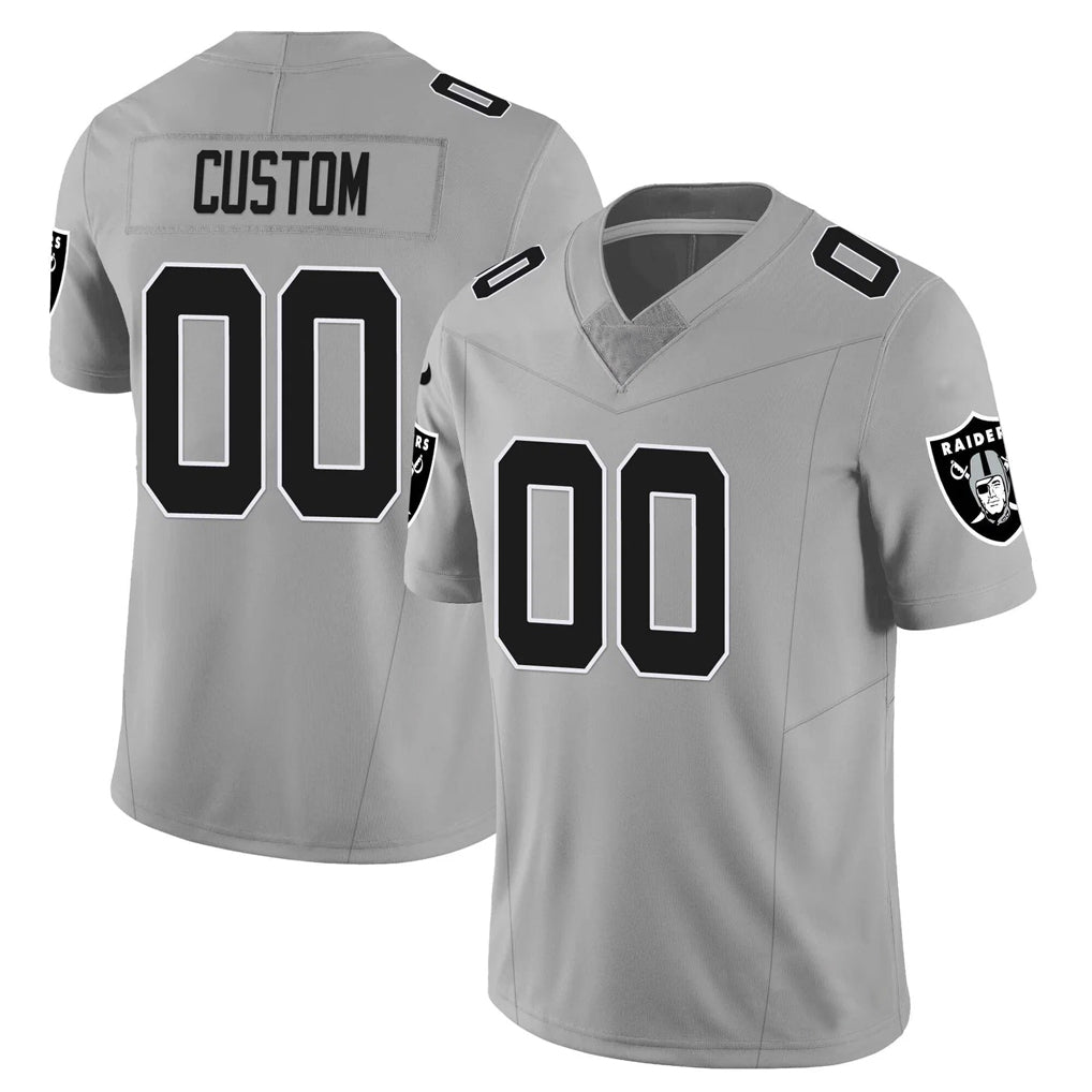 MyBoyd Custom LV.Raiders Gray Limited Vapor F.U.S.E. Home Game Stitched Jerseys