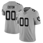 MyBoyd Custom LV.Raiders Gray Limited Vapor F.U.S.E. Home Game Stitched Jerseys